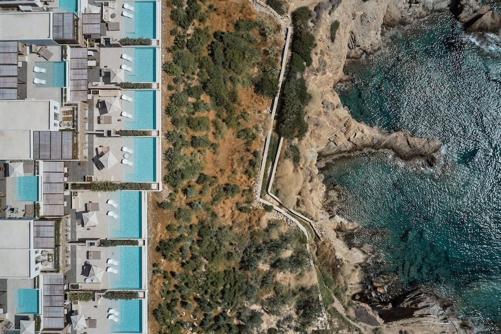 Ios Grand Pool Suites Aerial View