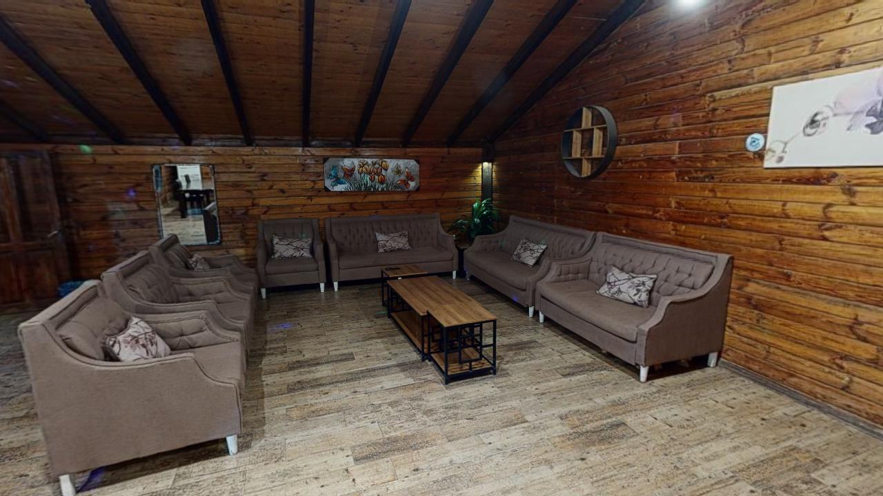 Comfy Chalet with Pool | 578 Living Room