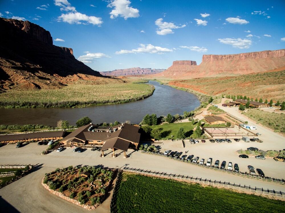 Red Cliffs Lodge Moab Aerial View