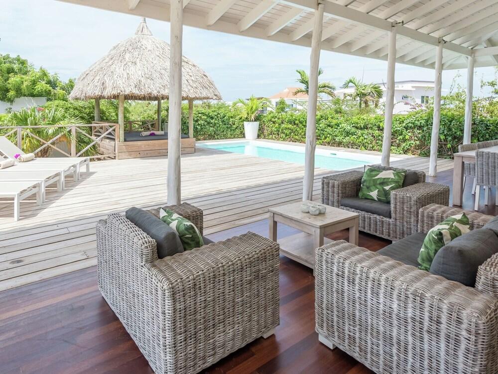Beautiful Villa With Private Pool Within Walking Distance of Jan Thiel Beach on Curacao Balcony