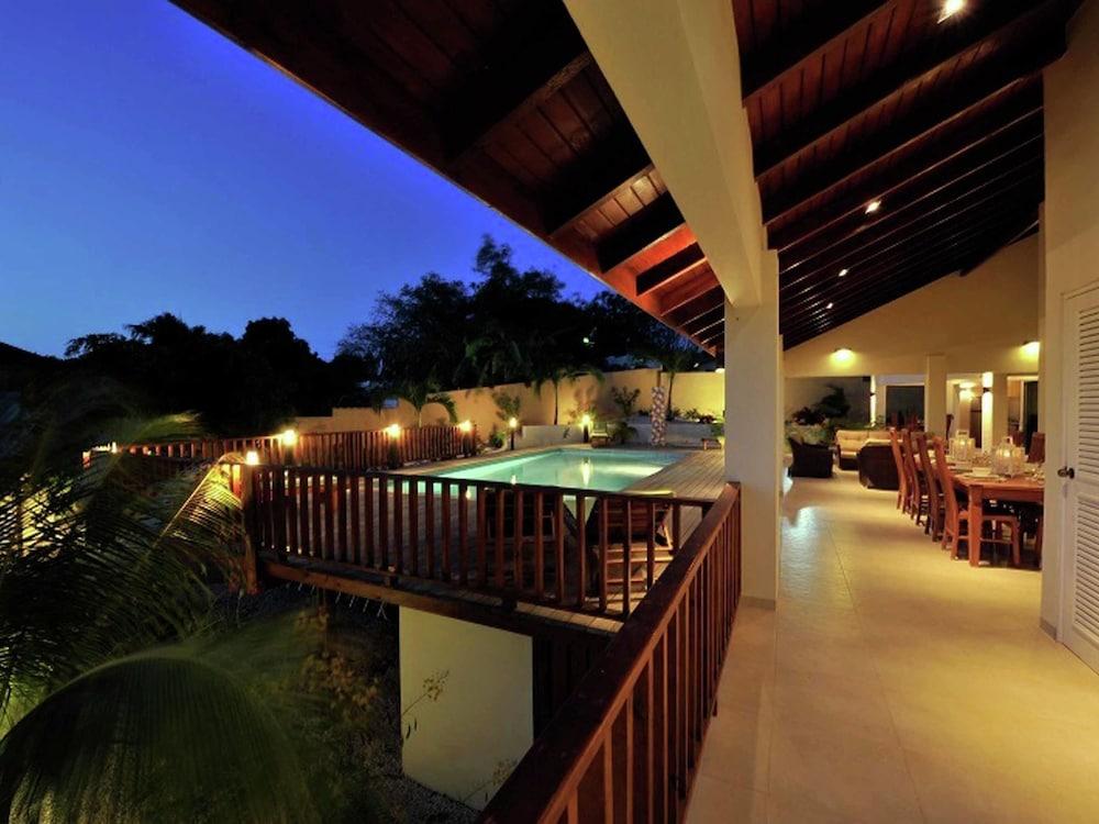 Modern Villa With Swimming Pool in Willemstad Waterslide