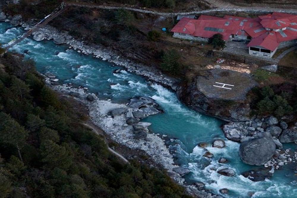 Mountain Lodges of Nepal - Phakding Aerial View