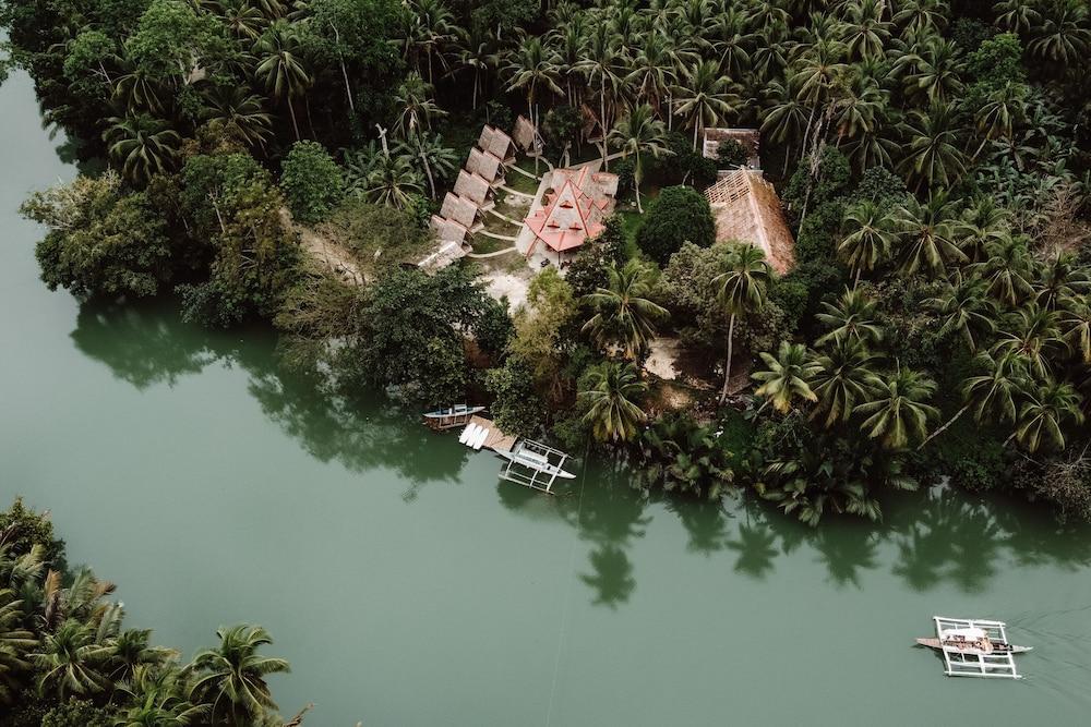 Nipa Hut Village Aerial View