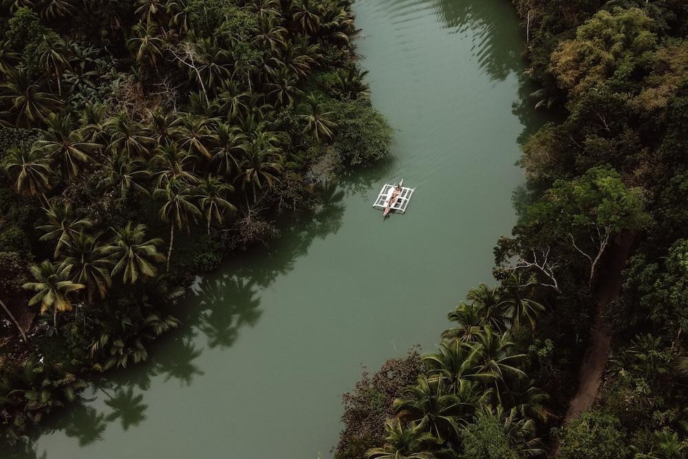 Nipa Hut Village Aerial View