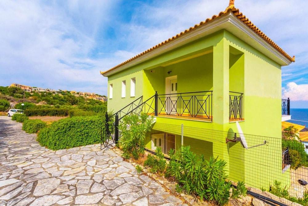 Skala Villa Green Large Private Pool Walk to Beach Sea Views A C Wifi - 2825