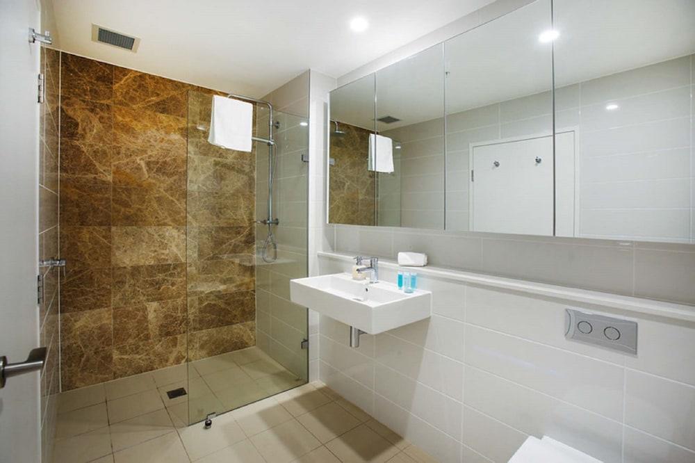 Moore to See Bathroom