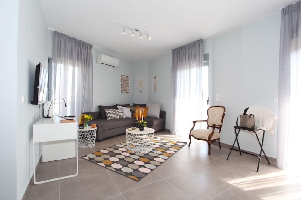 Edem apartment Sea View - Living Room