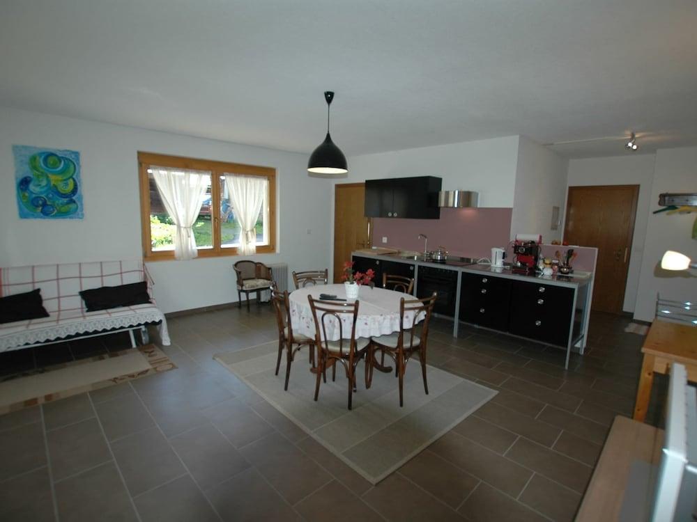 Apartment in Blatten With Mountain Views & Open Kitchen - Living Room