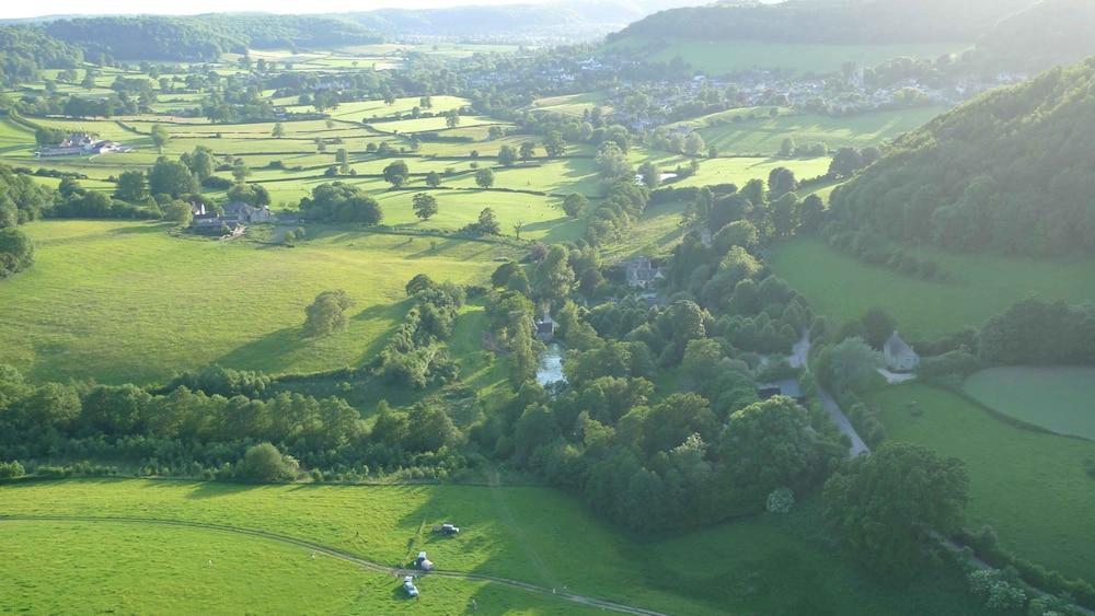 Owlpen Manor Estate - Aerial View