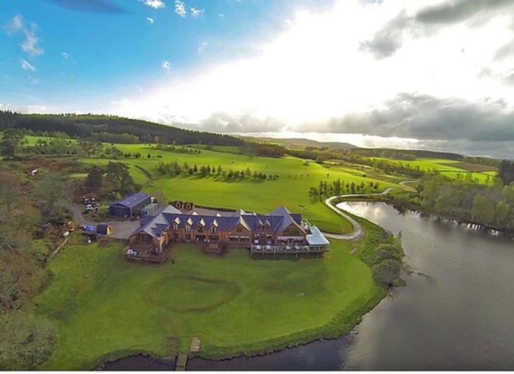The Lodge on the Loch of Aboyne - Aerial View