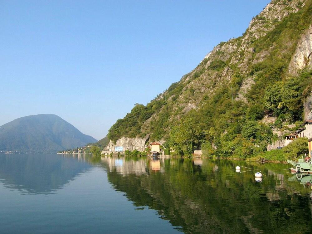Apartment Directly on Lake Lugano With Garden and Then Beautiful Park With Lido - Exterior
