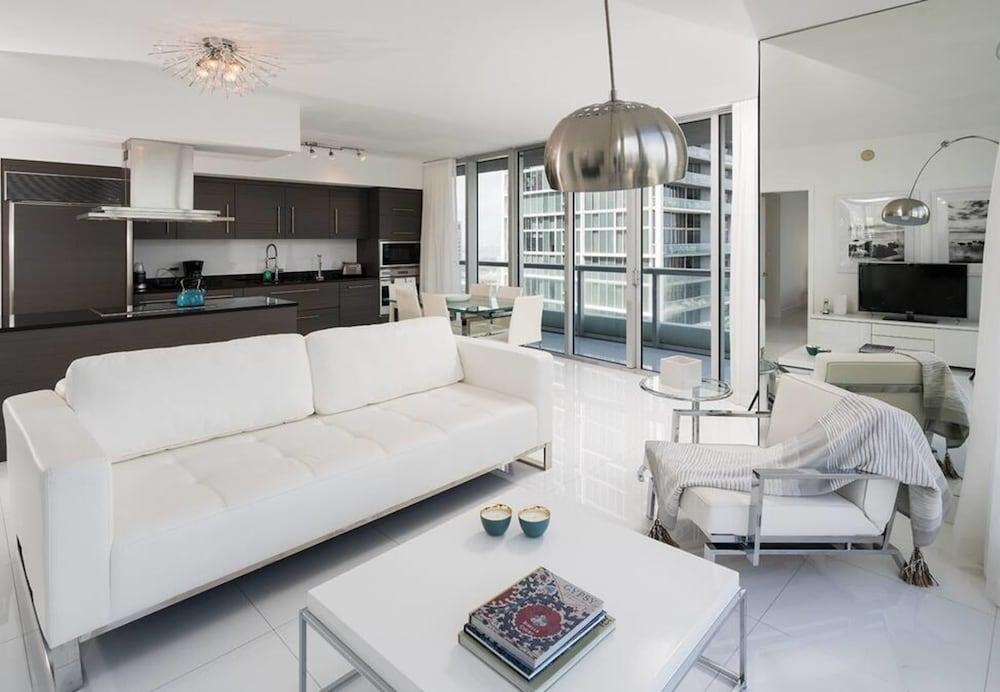 ICON Brickell Residences by SV Rentals - Living Room