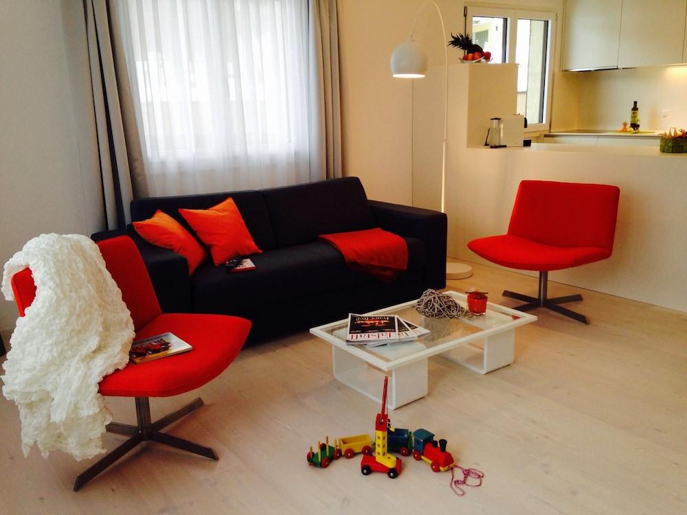 Apartment 12 Ginseng Davos Laret - Living Room