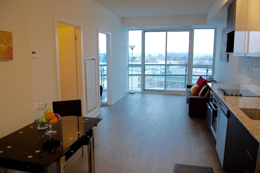 Shops at Don Mills Furnished Apartments - Living Area