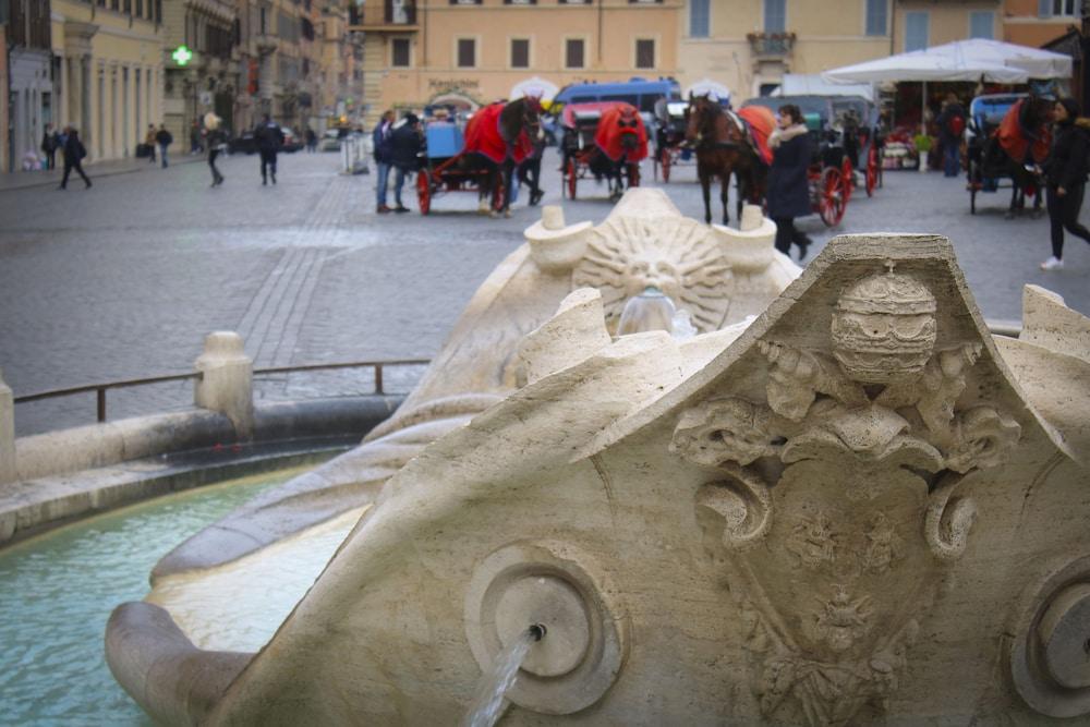 Holidays at the Spanish Steps - Fountain